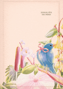 Oiseau color&eacute; et fleurs pour Maman